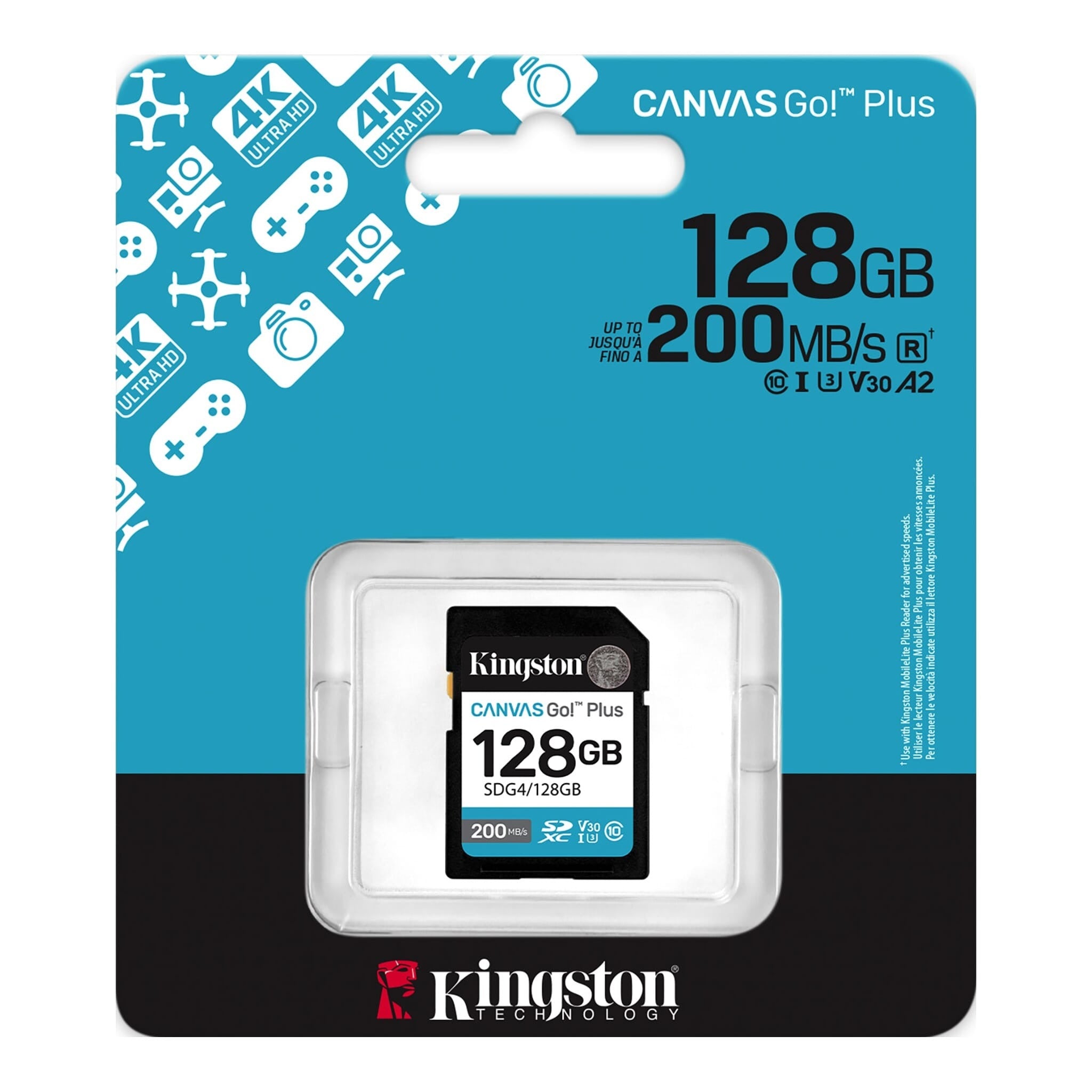 Kingston 128GB 200MB/S CANVAS GO PLUS Kingston 128GB 200MB/S CANVAS GO PLUS